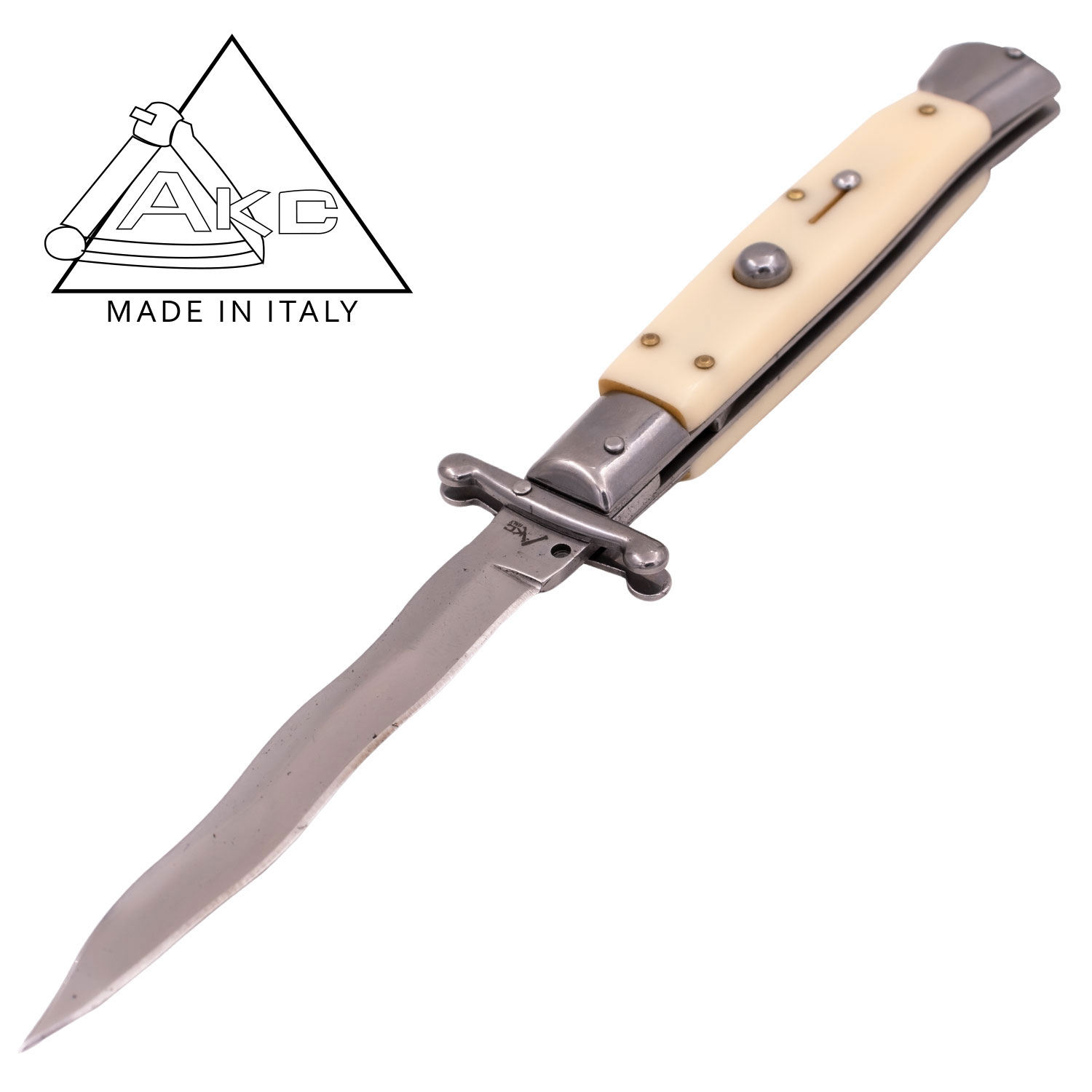 AKC 9.60 Inch Automatic Italiano Knife with Guard Kriss (Wild Bone)